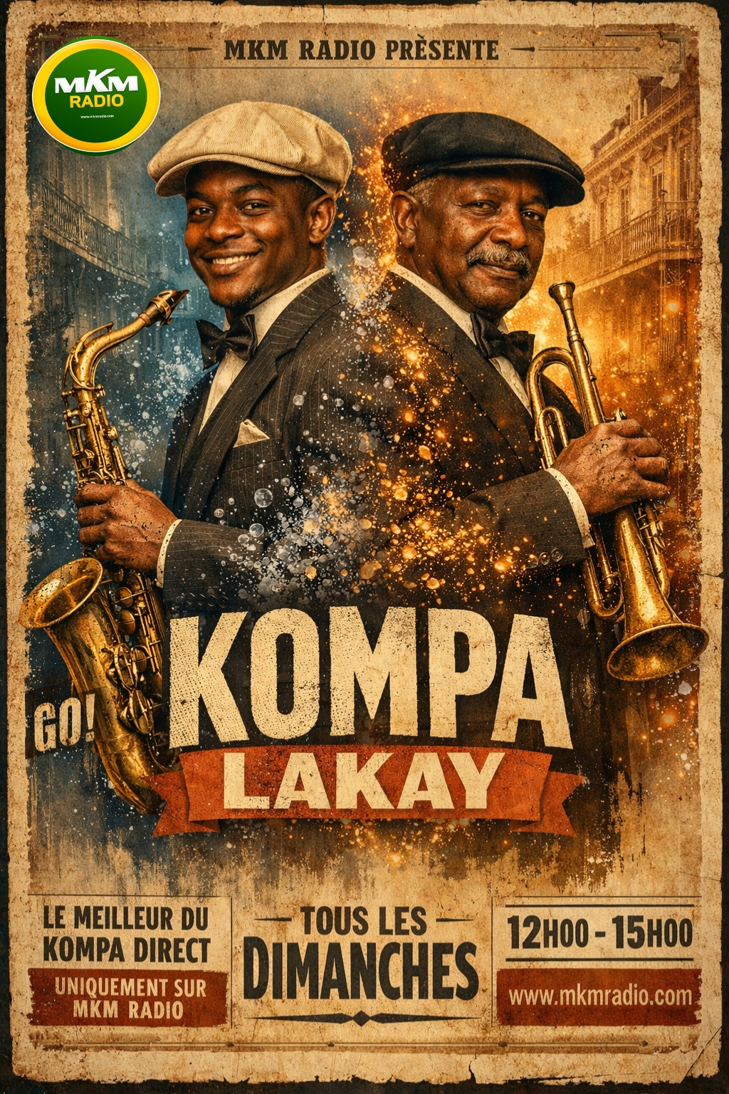 Ecoutez Kompa Lakay sur mkm radio dès 12H plongez dans l’univers du kompa direct, qui reste le patrimoine d'Haïti