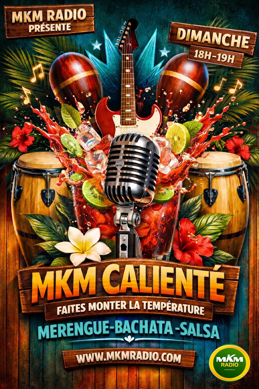Écoutez MKM CALIENTÉ sur mkm radio. Les sons les plus chauds, pour faire monter la température. Diffusé tous les Dimanches de 18H00 à 19H00